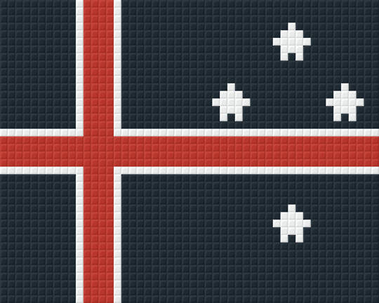 Iwi Tapu Flag One [1] Baseplate PixelHobby Mini-mosaic Art Kit